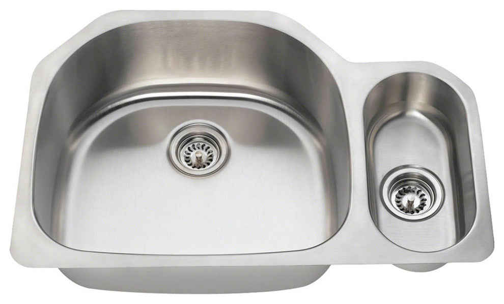 PL123-18 Offset Stainless Steel Kitchen Sink