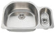 PL123-18 Offset Stainless Steel Kitchen Sink
