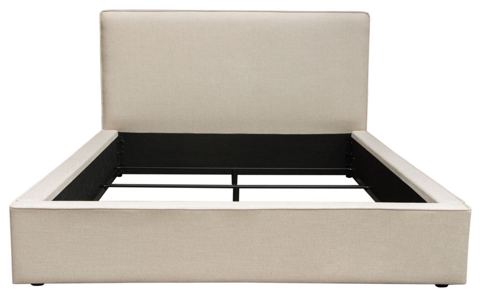 Cloud 43" Low Profile Queen Bed in Sand Fabric