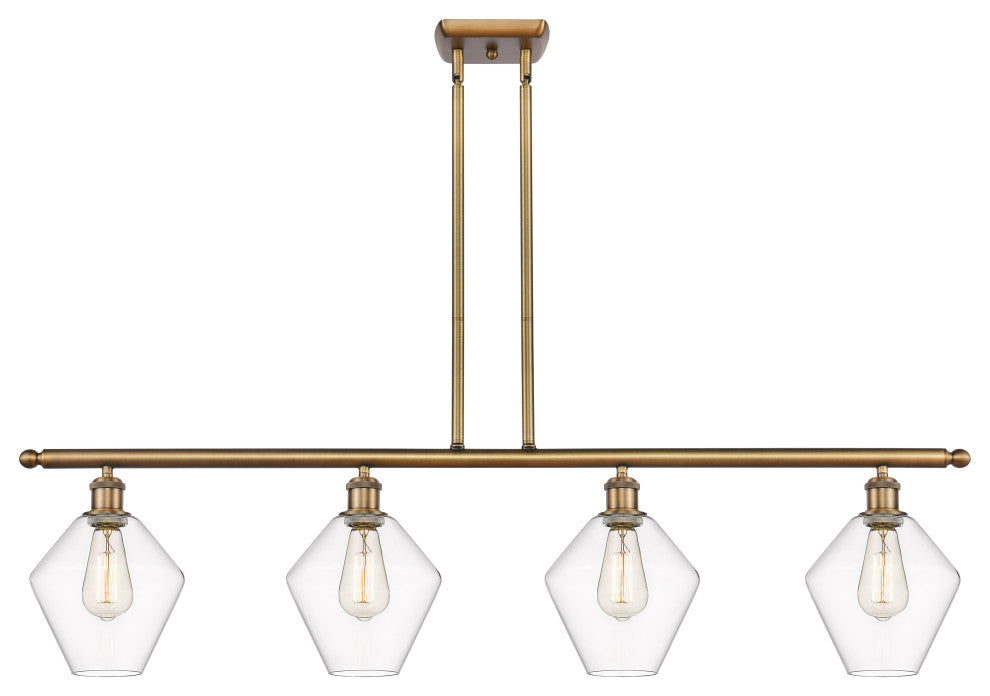 Innovations 516-4I-BB-G652-8 4-Light Island Light, Brushed Brass