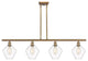 Innovations 516-4I-BB-G652-8 4-Light Island Light, Brushed Brass
