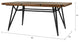 INK+IVY Trestle Modern Industrial Kitchen Counter Stool, Dining Table