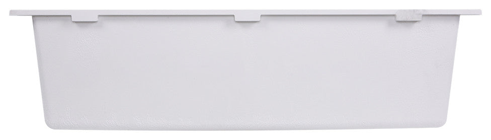 Nantucket Sinks Large Single Bowl Undermount Granite Composite, White