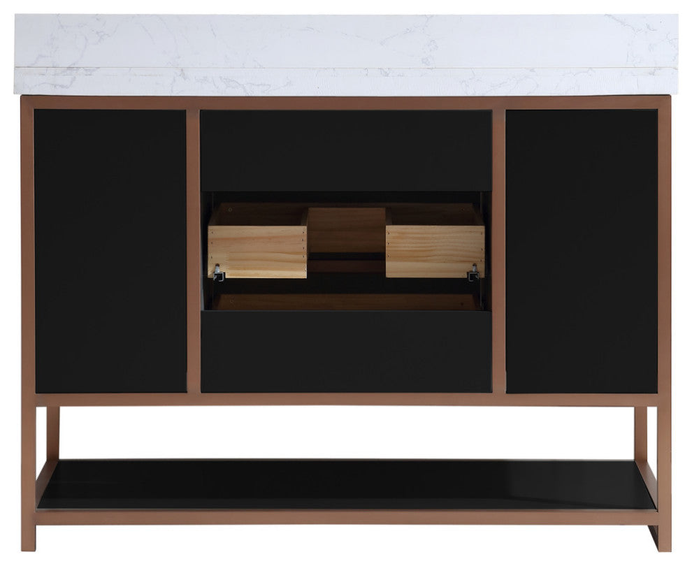 Vanity With Mirror,Sconce,Faucet Included