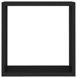 vidaXL wall cube shelves Floating Cube Shelves Display Shelves 3 Pcs Black