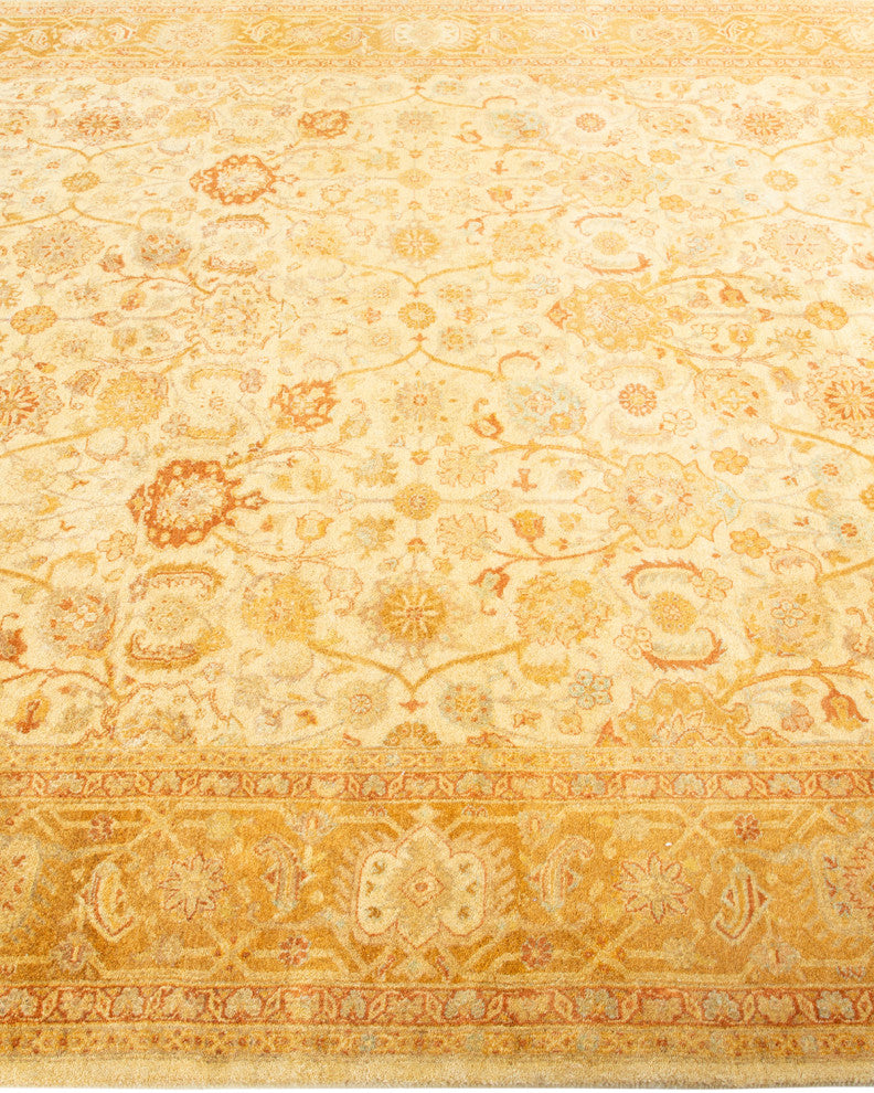 Mogul, One-of-a-Kind Hand-Knotted Area Rug, Ivory, 6' 3" x 8' 10"