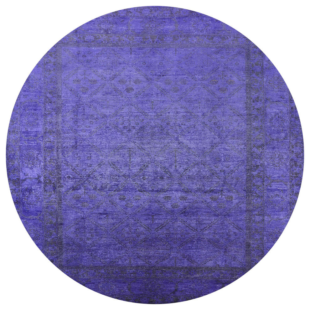 Ahgly Company Indoor Round Mid-Century Modern Area Rugs, 4' Round