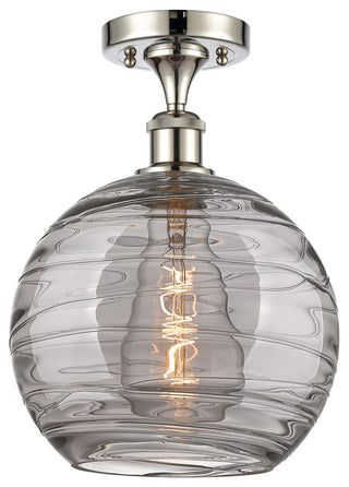 Deco Swirl 1-Light 10" Semi-Flush Mount Polished Nickel