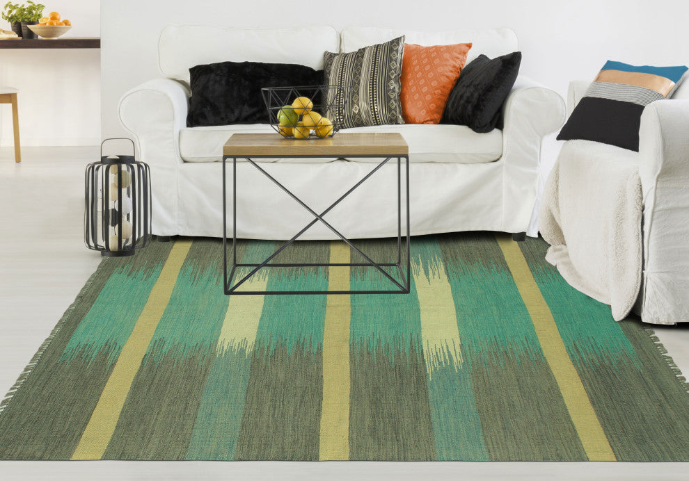 Winchester Kilim Roshan Charcoal/Ivory Rug, 4'9x6'5