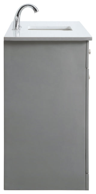 54" ADA Compliant Bathroom Vanity, Gray