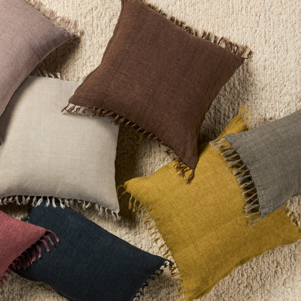 Jaipur Living Majere Solid Citron Poly Fill Pillow 20" Square