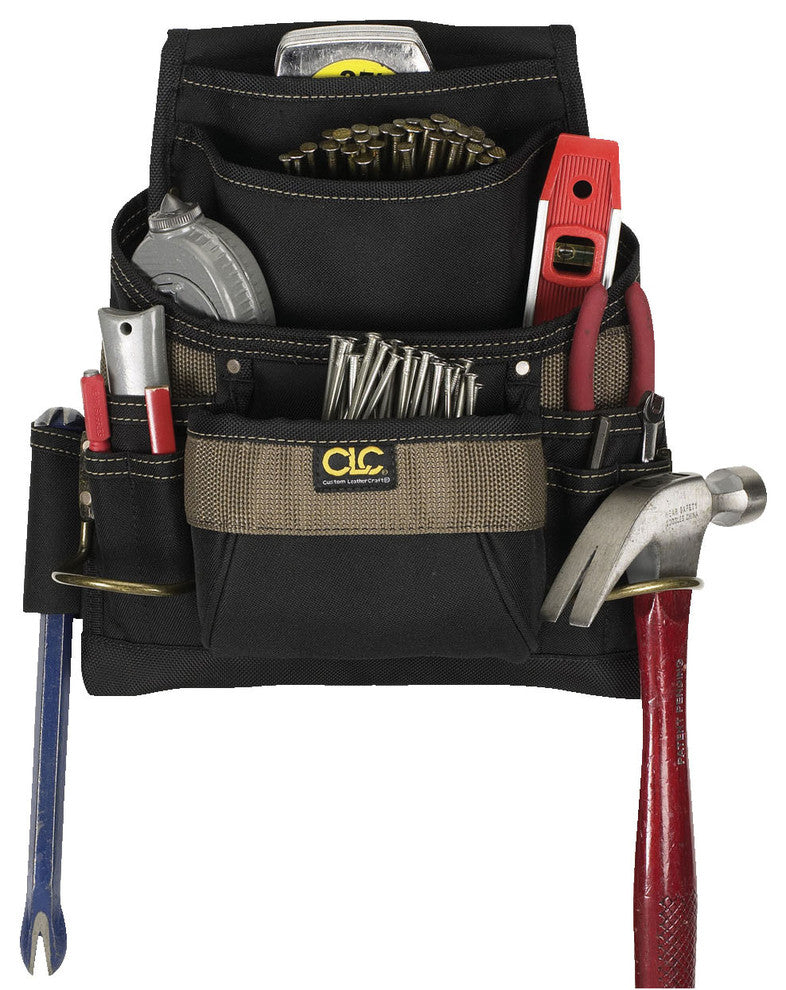 CLC 1620 ToolWorks Nail & Tool Bag, 11 Pockets