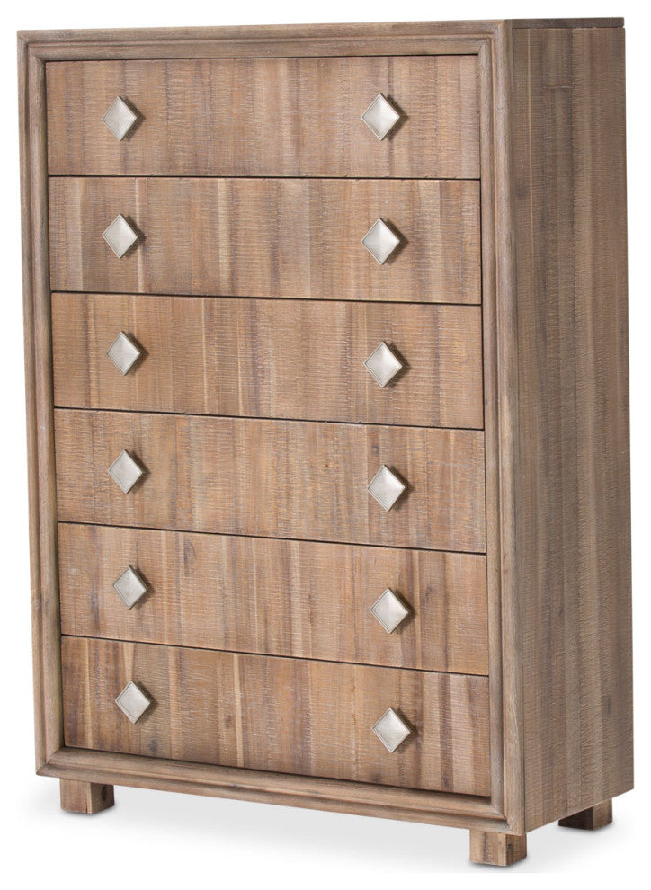 Hudson Ferry 6-Drawer Chest - Driftwood