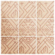 Deny Designs Vy La Cross Diamond Rust Wood Wall Mural, 4'x4'