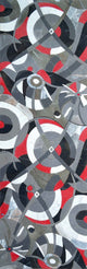 3D Abstract Mosaic, Swirl, 28"x79"