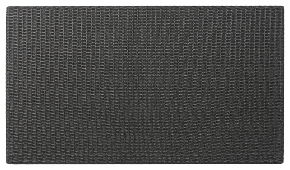 GDF Studio 7-Piece Liam Outdoor Wicker Dining Set, Gray