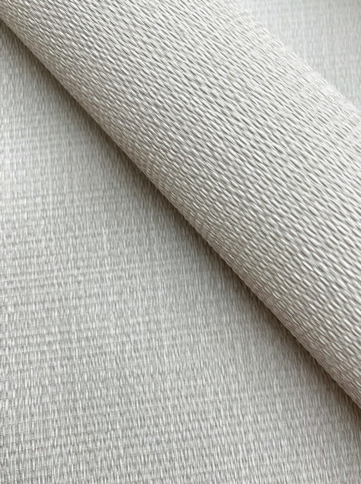 Bali Basketweave Wallpaper, Warm Gray