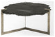 Shale 37" Irregular Live-Edge Black Slate WithFlat Iron Base Coffee Table