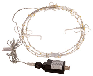 8" Warm White LED Foldable Metal Sphere