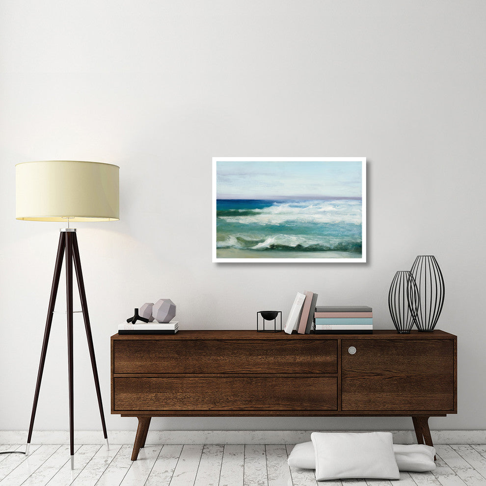 "Azure Ocean" Digital Paper Print by Julia Purinton, 38"x26"