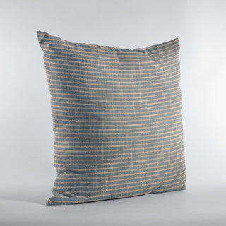 Plutus Blue Simple Stripe Luxury Throw Pillow, 20"x36"