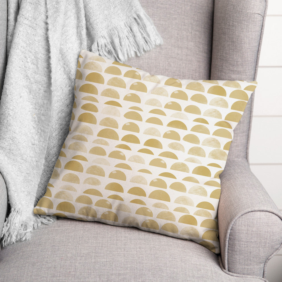 Half Circles 5 16x16 Indoor / Outdoor Pillow