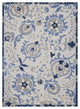 8 x 11 Blue and Gray Indoor Outdoor Area Rug