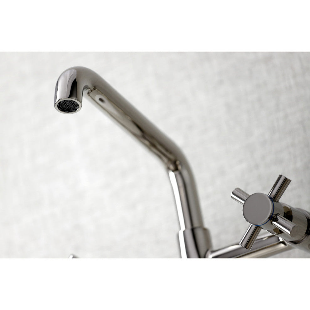 KS423PN Concord Two-Handle Wall-Mount Kitchen Faucet, Polished Nickel