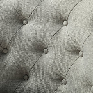 Swivel Task Chair With Tufted Back, Gray