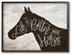 Better With Horses Wood Texture Farm Animal Design, 11"x14"