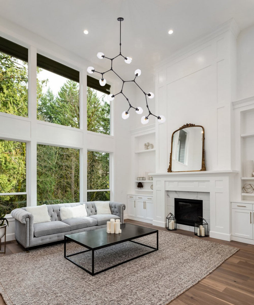 Cerys 11-Lights Black Chandelier
