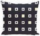 Hip To Be Square Geometric Print Outdoor Pillow, Bewitching, 18"x18"