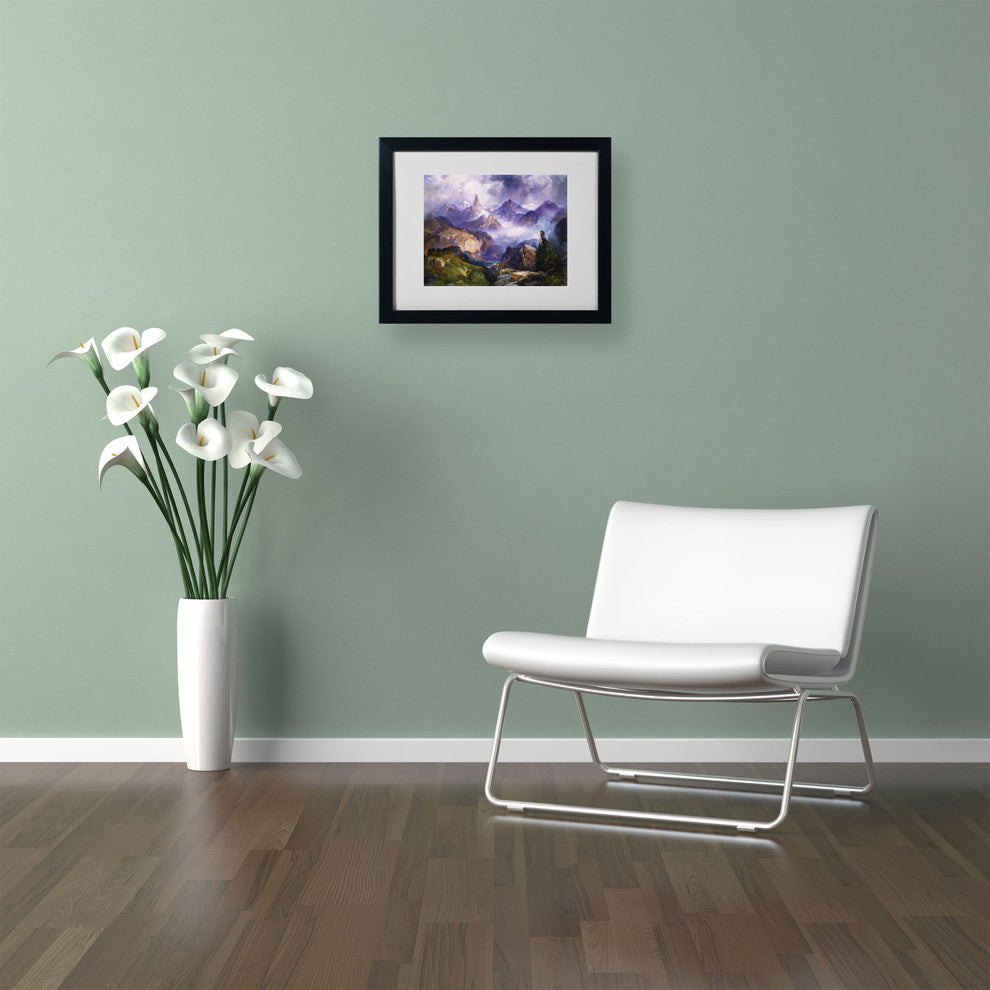 'Index Peak, 1914' Matted Framed Canvas Art by Thomas Moran