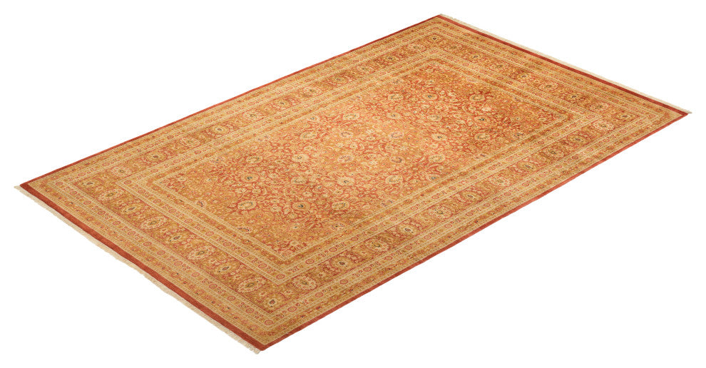 Mogul, One-of-a-Kind Hand-Knotted Area Rug Orange, 6'2"x9'7"