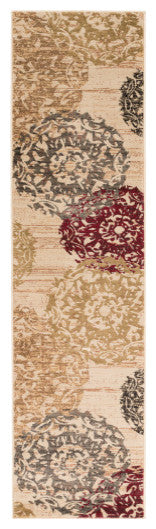 Surya Riley RLY-5051 9'10"x12'10" Rug, Butter/Wheat/Gray/Burgundy/Brown/Olive