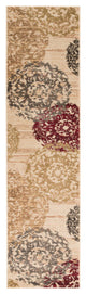 Surya Riley RLY-5051 9'10"x12'10" Rug, Butter/Wheat/Gray/Burgundy/Brown/Olive