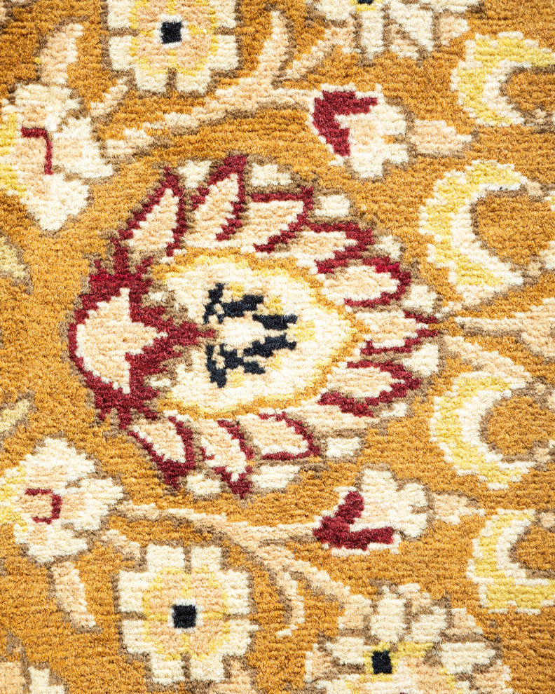 Mogul, One-of-a-Kind Hand-Knotted Area Rug Yellow, 6' 1" x 9' 5"