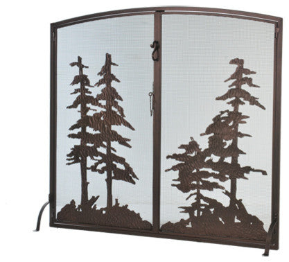 47 Wide X 43 High Tall Pines Fireplace Screen