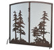 47 Wide X 43 High Tall Pines Fireplace Screen