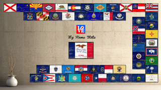 Iowa State Flag Canvas Print, 22"x29"