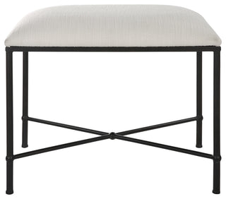 Uttermost Avenham Small Black Framed bench