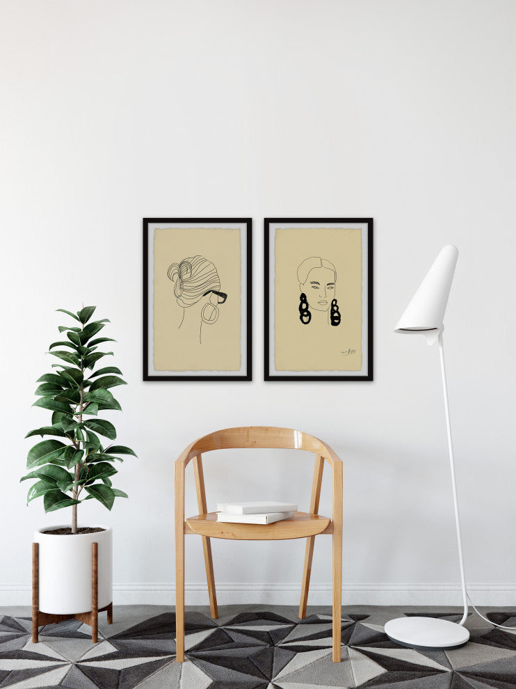 Just Be Awesome Diptych, 2-Piece Set, 12x18 Panels
