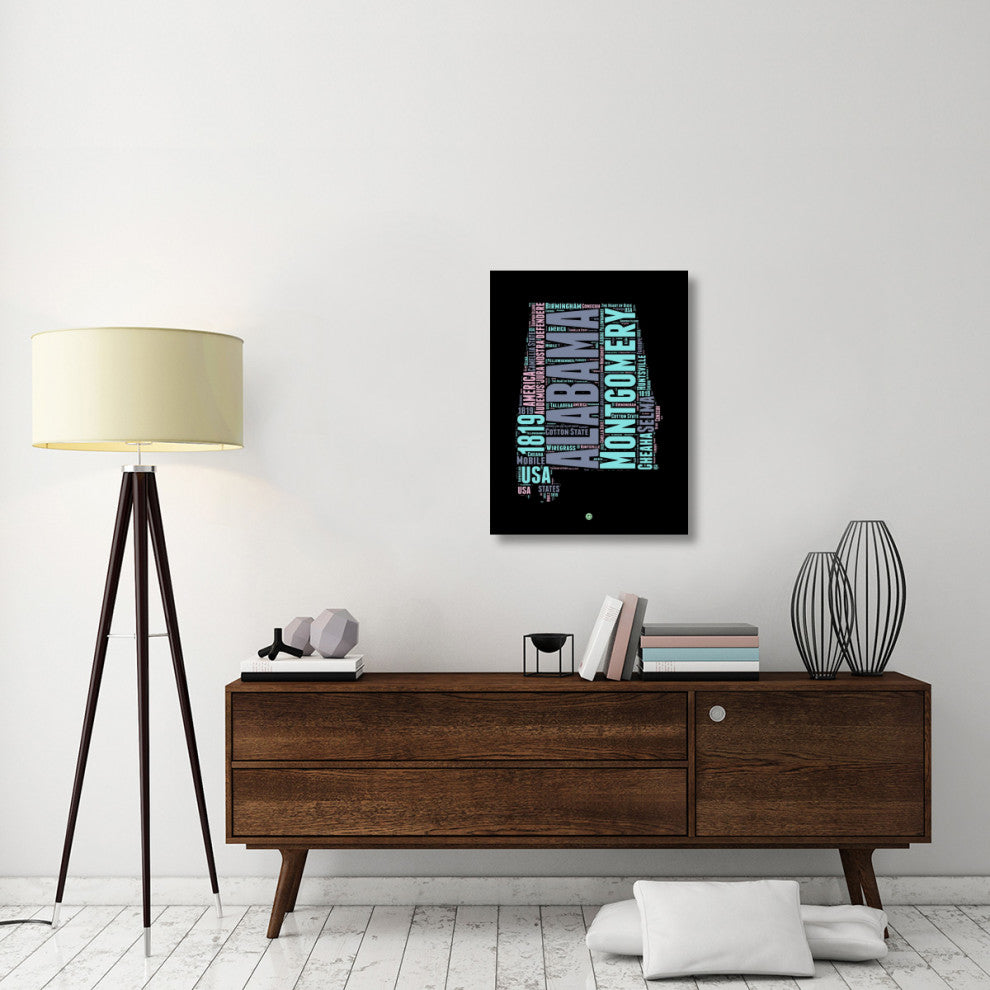 "Alabama Word Cloud 1" Fine Art Print