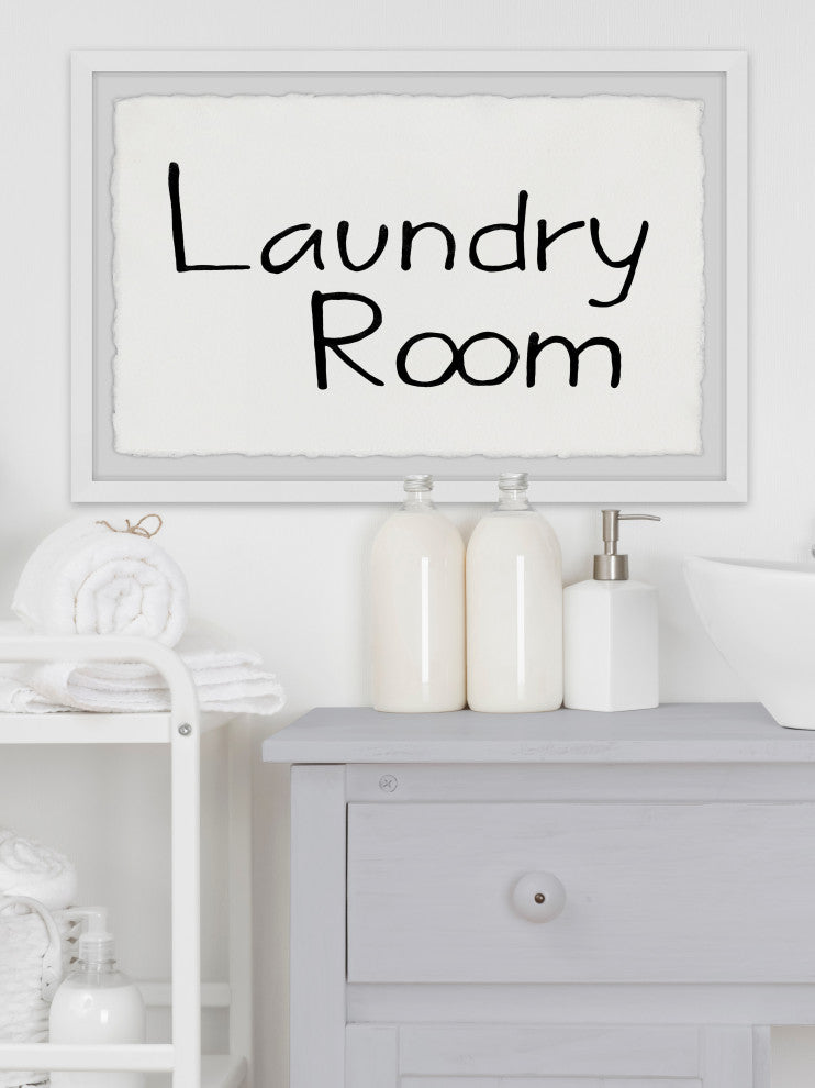 "Laundry Room II" Framed Painting Print, 12x8