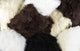 Natural 100% Sheepskin Mongolian Pillow, Natural, 12"x20"