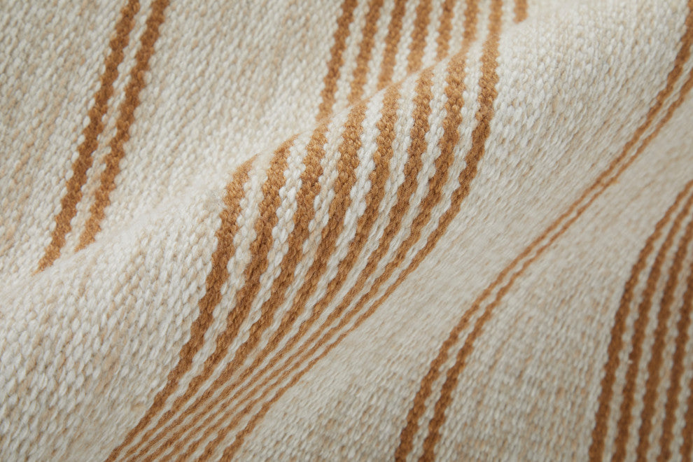 Weave & Wander Granberg Eco-Friendly PET Rug, Camel, 10' X 14'