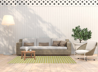 Rattan Geometric Indoor/Outdoor Rug