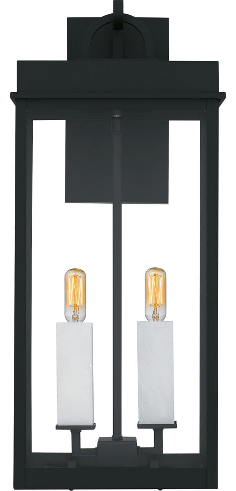 Quoizel CAM8409 Carmen 2 Light 22" Tall Outdoor Wall Sconce - Matte Black