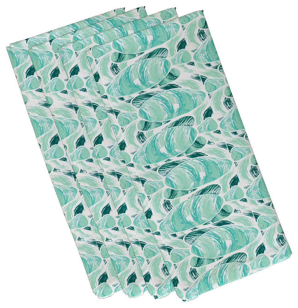 Fishwich, Animal Print Napkin, Teal, Set of 4