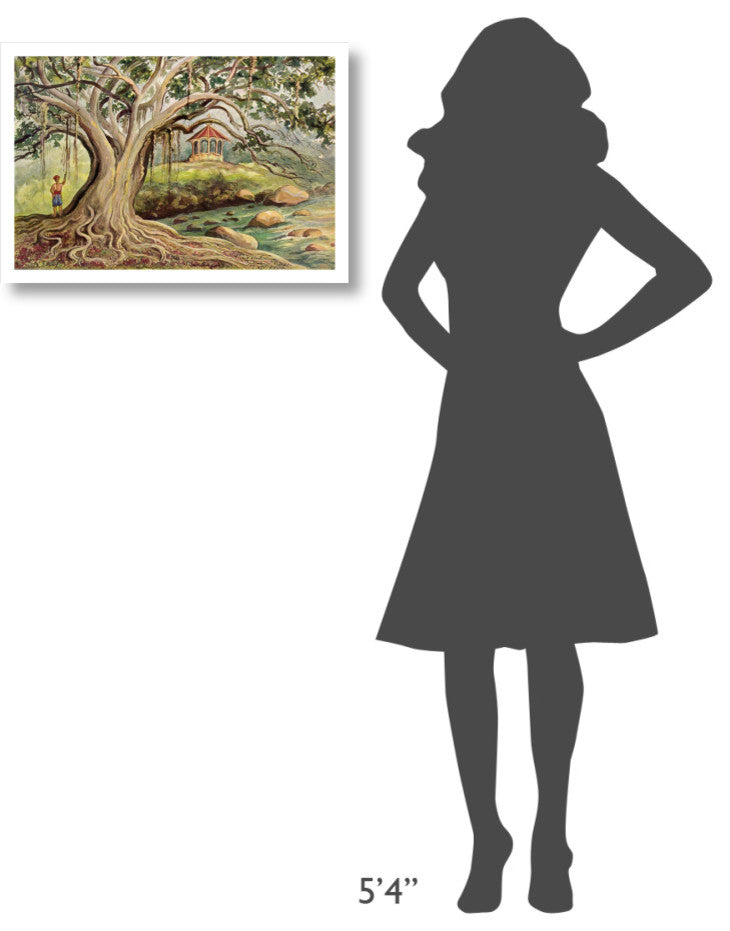 "Gummibaum auf Javaï¿½Ficus elasticaï¿½in Buitenzorg" Print, 26"x18"